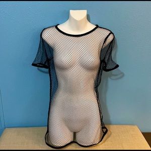 Victoria secret size M/L black net top